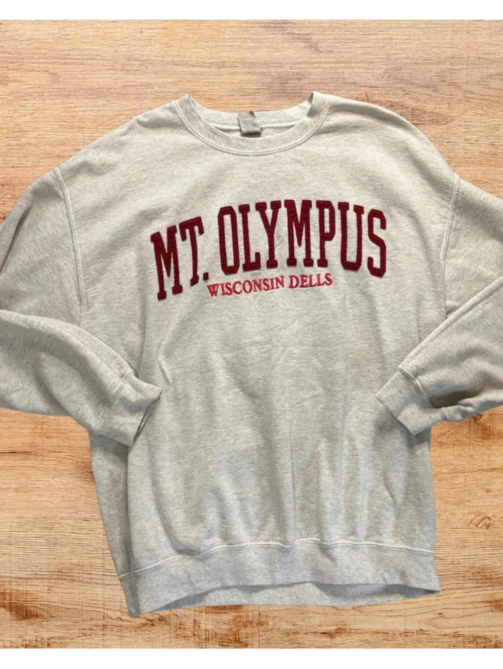 Mt Olympus Wisconsin Dells Gray Crewneck Sweatshirt Women’s L Souvenir